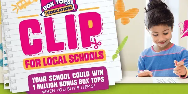 Win 1M Bonus Box Tops in Back to School Sweepstakes