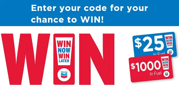 Chevron Win Now Win Later Contest on Chevron2win.ca