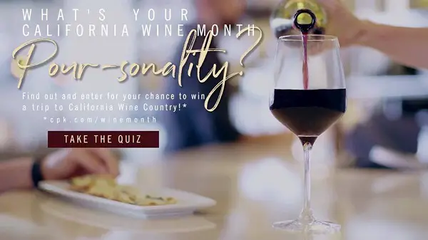 Cpk.Com California Wine Month Sweepstakes