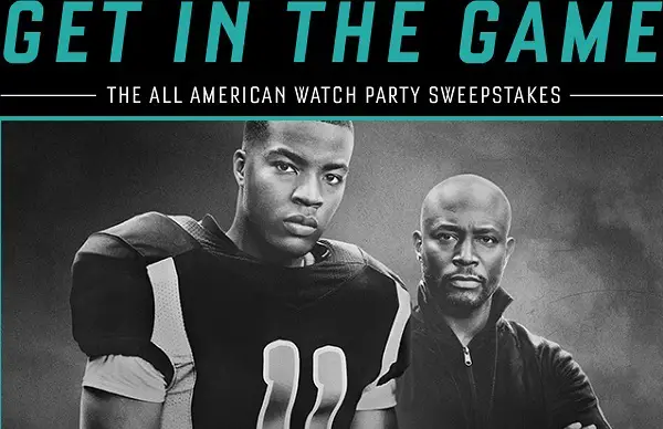Cwtv.com All American Watch Party Sweepstakes