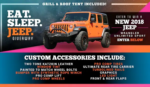 Dave Smith Motors EAT. SLEEP. JEEP. Giveaway