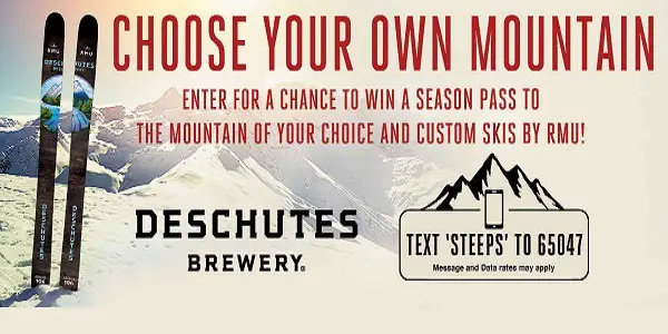 Deschutesbrewery.com Ski Pass Sweepstakes