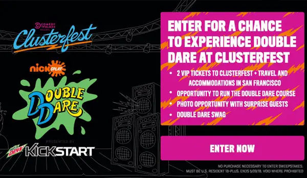 Mtn Dew Nation Rewards Clusterfest Sweepstakes