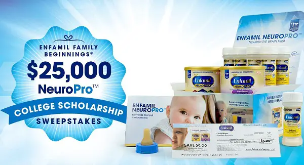 Enfamil Family Beginnings NeuroPro $25k College Scholarship Sweepstakes