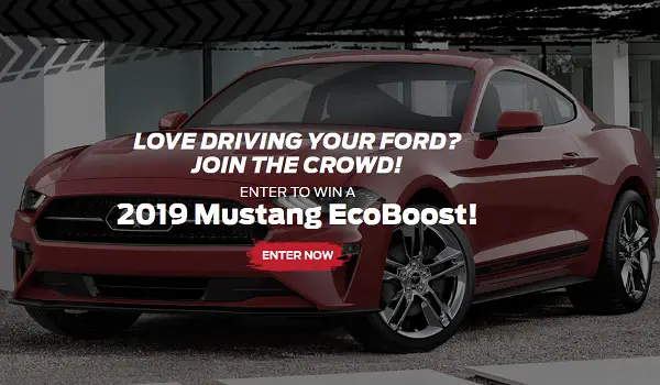 Ford Performance Club Connect Sweepstakes: Win 2019 Mustang Ecoboost!