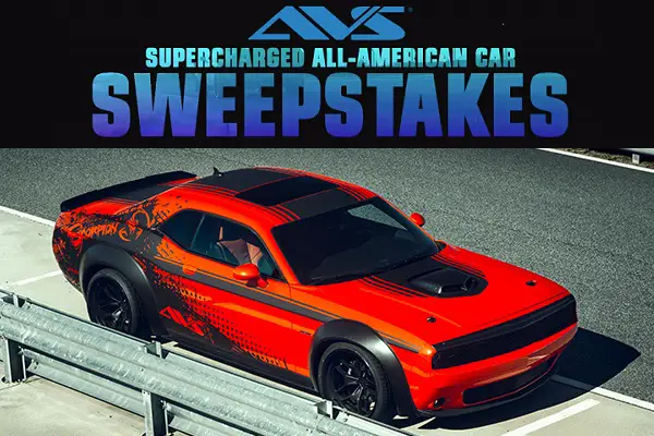 Get AVS Supercharged All-American Car Sweepstakes