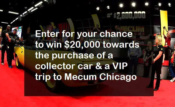 The Collector Car and Mecum Auction Dream Experience Sweepstakes