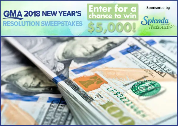 Good Morning America’s '2018 New Year's Resolution' Sweepstakes