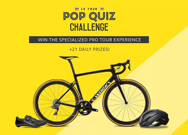 The Helix Le Tour Pop Quiz Challenge: Win Specialized Pro Tour Experience!