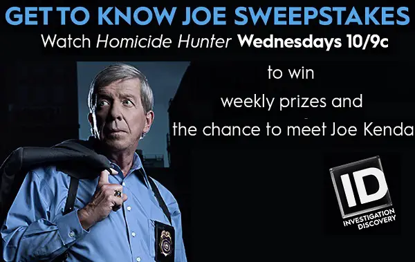 InvestigationDiscovery.com Kenda Giveaway: A chance to Meet Joe Kenda