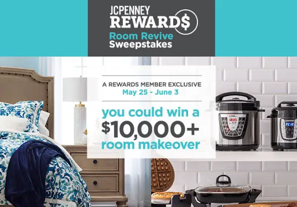 JCPenney Rewards Room Revive Sweepstakes: Win $10k Room Makeover!