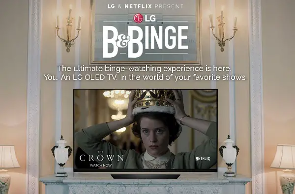 LG B&Binge Sweepstakes: Win Unique Travel Experience!