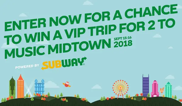 Livenation.com Subway Make It What You Want Sweepstakes