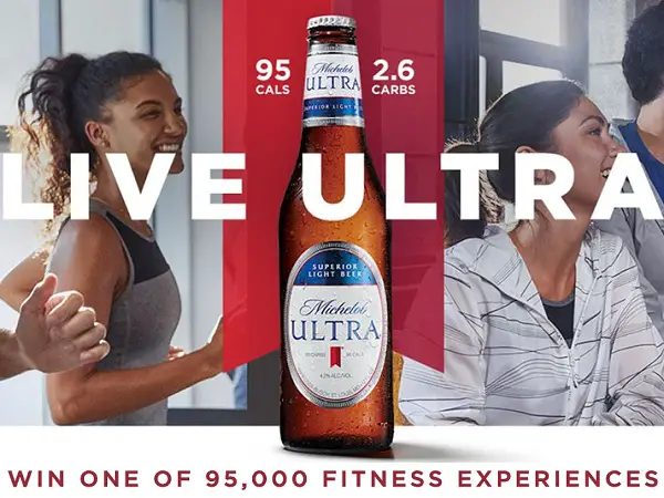 MichelobUltra.com 95,000 Fitness Experiences Sweepstakes