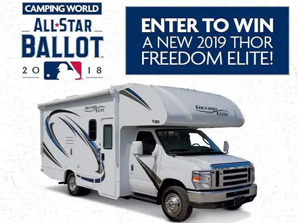 2018 Camping World All-Star Win Freedom Elite RV” Sweepstakes