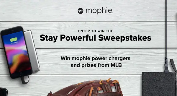 Mlb Stay Powerful Sweepstakes: Win Mophie Power Prize Pack
