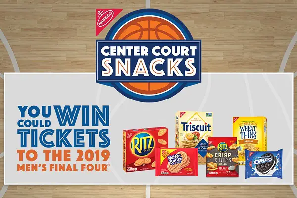 Nabisco Center Court Snacks Instant Win Game 2018