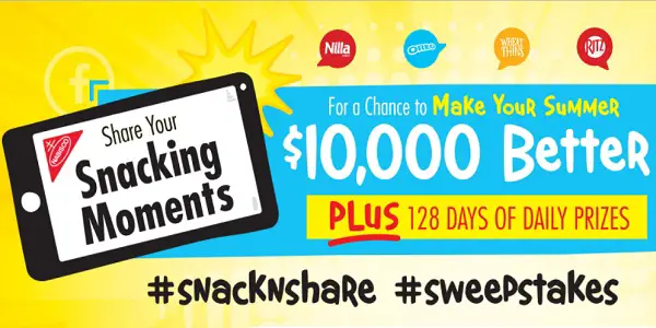 Nabisco Snack 'N Share Sweepstakes and Instant Win