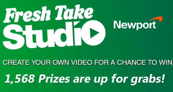 NewportPleasure.com Fresh Take Studio Video Instant Win & Sweepstakes