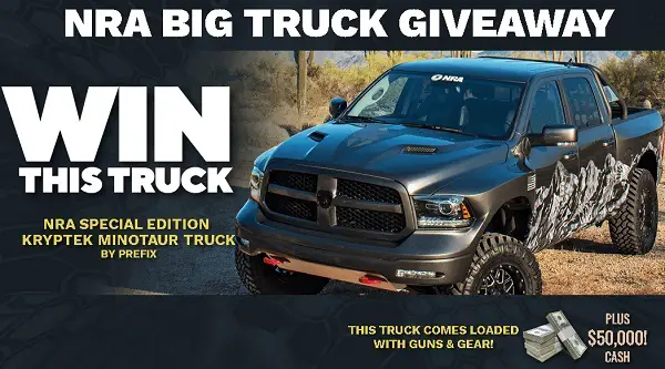 NRA Big Truck Giveaway: Win 2018 Dodge Ram Sport Truck!