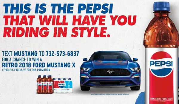 Publix Pepsi Mustang Sweepstakes: Win 1 of 3 2018 Retro Ford Mustang X!