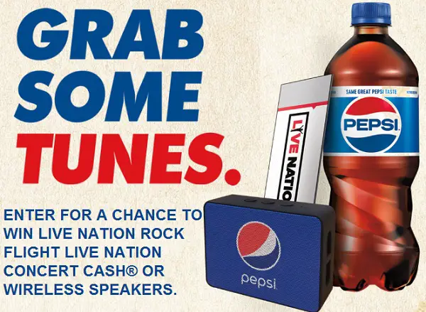 Pepsitunes.com Workplace Music Instant Win Game