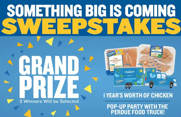 Perdue.com Something Big Is Coming Sweepstakes