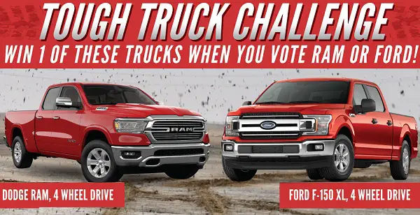 BootDaddy Tough Truck Challenge Giveaway: Win Ford Or RAM Truck!