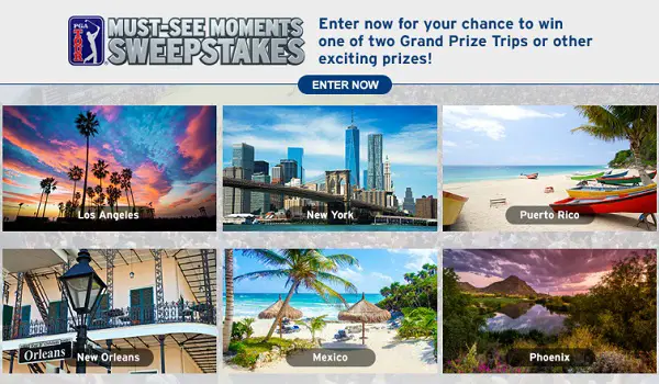 Pgatour.com Must See Moments Sweepstakes 2020