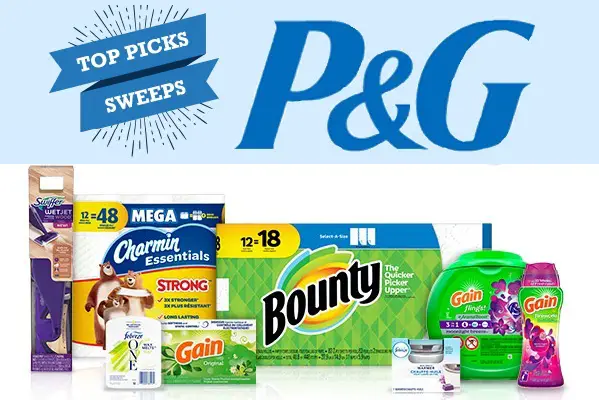 P&G Everyday Top Picks Sweepstakes: Win a Prize Pack of P&G Products