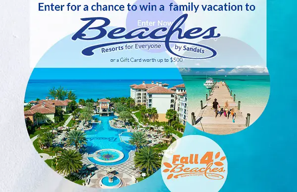 Pmdestination.com Beaches Sweepstakes