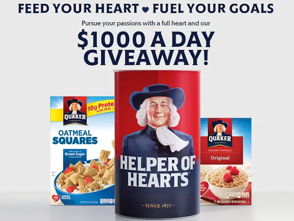 Quaker Oats “Feed Your Heart” Instant-Win Game