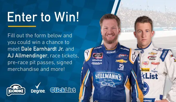 Racingprizes.com Dale & AJ Sweepstakes