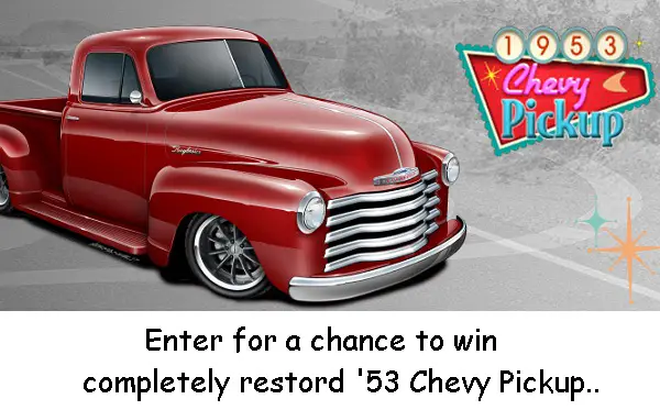 Raybestos.com Win ’53 Chevy Pickup Sweepstakes