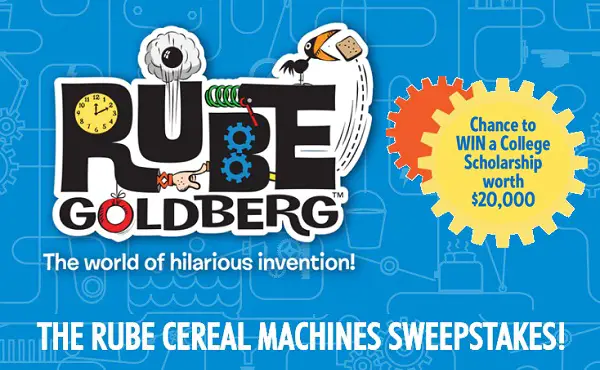 Rube Cereal Machines Sweepstakes: Win $20000 Scholarship
