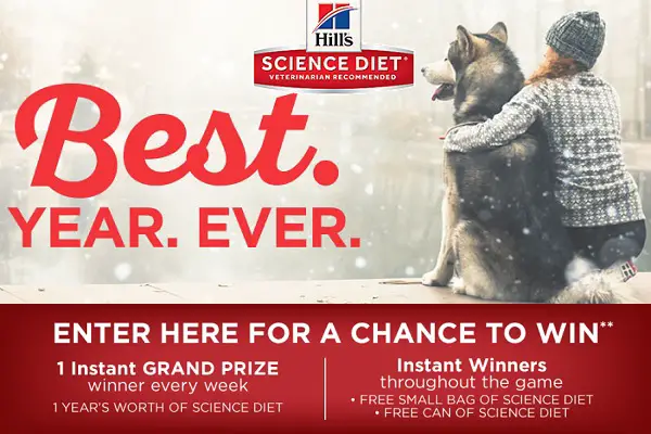 Hill’s Science Diet Best. Year. Ever. Instant win game: Win Free Supply of Pet Food