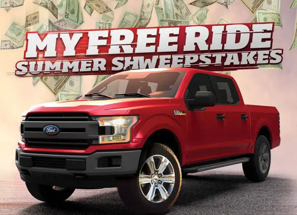 Sheetz My Free Ride Summer Sweepstakes