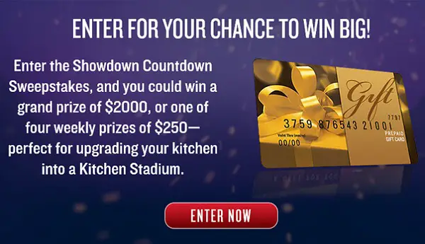 Iron Chef Showdown Sweepstakes