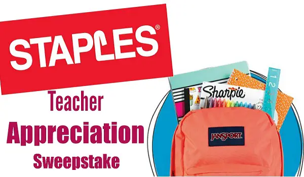 Staples.com Teacher Appreciation Sweepstakes