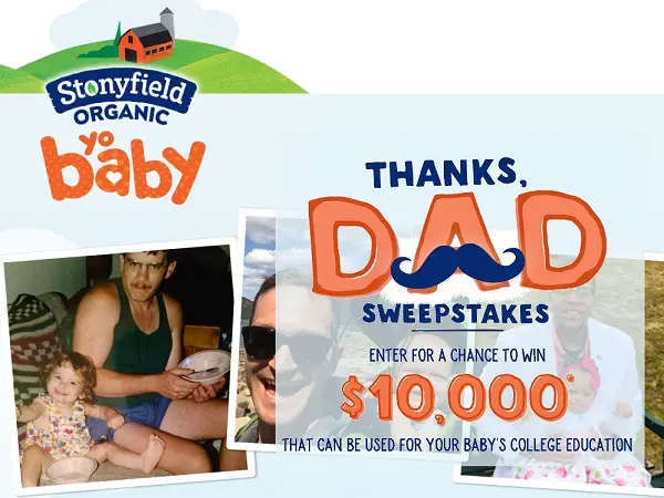 Stonyfield.com Farm Thanks Dad Sweepstakes