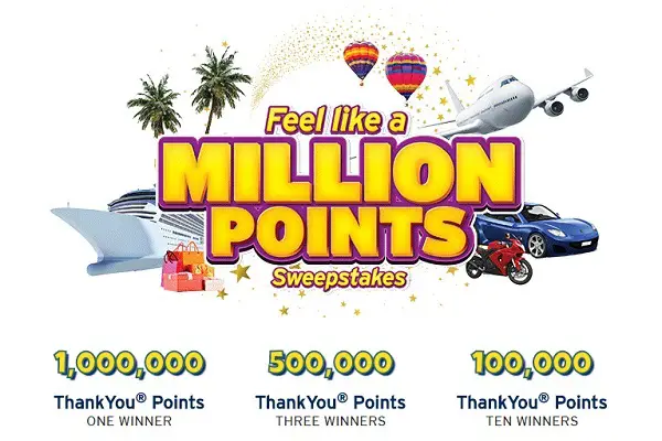 Citi ThankYou Sweepstakes: Win Millions Citi Reward Points