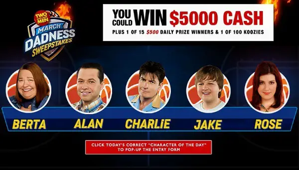 Two and A Half Men Win Charlie’s Sweepstakes 2024: Win $5000 American Express Gift Card