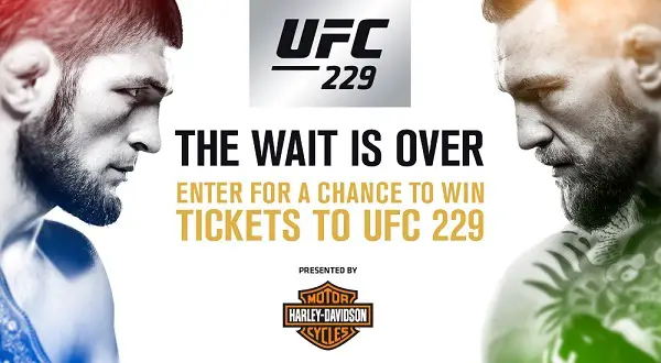 UFC.com 229 Harley-Davidson Fight Trip Giveaway