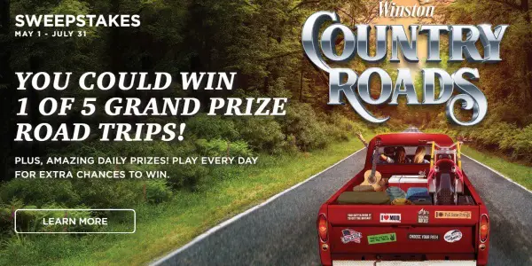 Winstoncigarettes.com Country Roads Sweepstakes