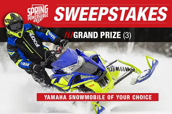 Yamahamotorsports.com 2019 Spring Power Surge Sweepstakes