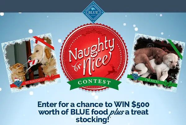 Blue Buffalo Naughty or Nice Contest on Bluesantacontest.com