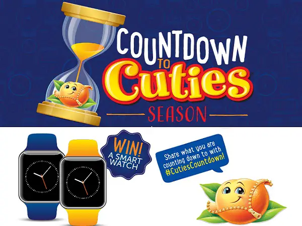 Cutiescitrus.com Countdown to Cuties Season Sweepstakes