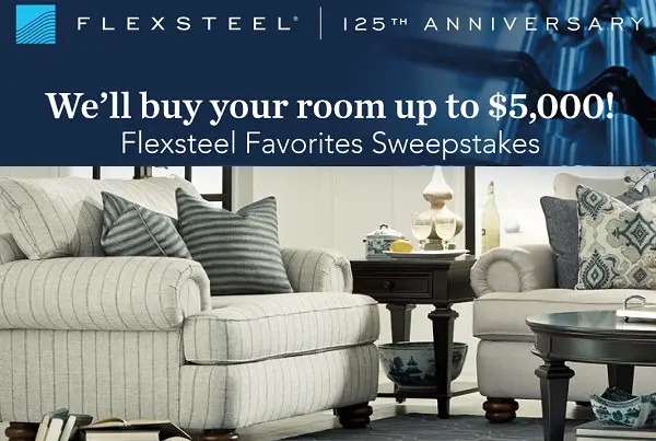 Flexsteel Favorites Sweepstakes: Win $5000 Voucher to buy Furniture