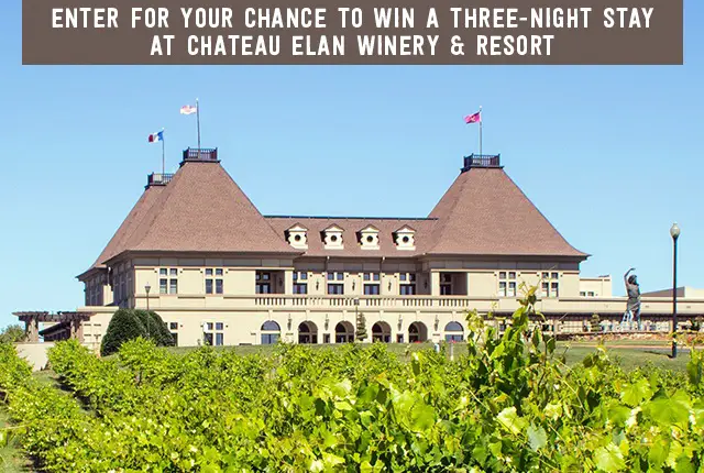 Food Network Magazine Chateau Elan Winery & Resort Sweepstakes