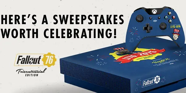 GameStop.com Fallout 76 Tricentennial Sweepstakes